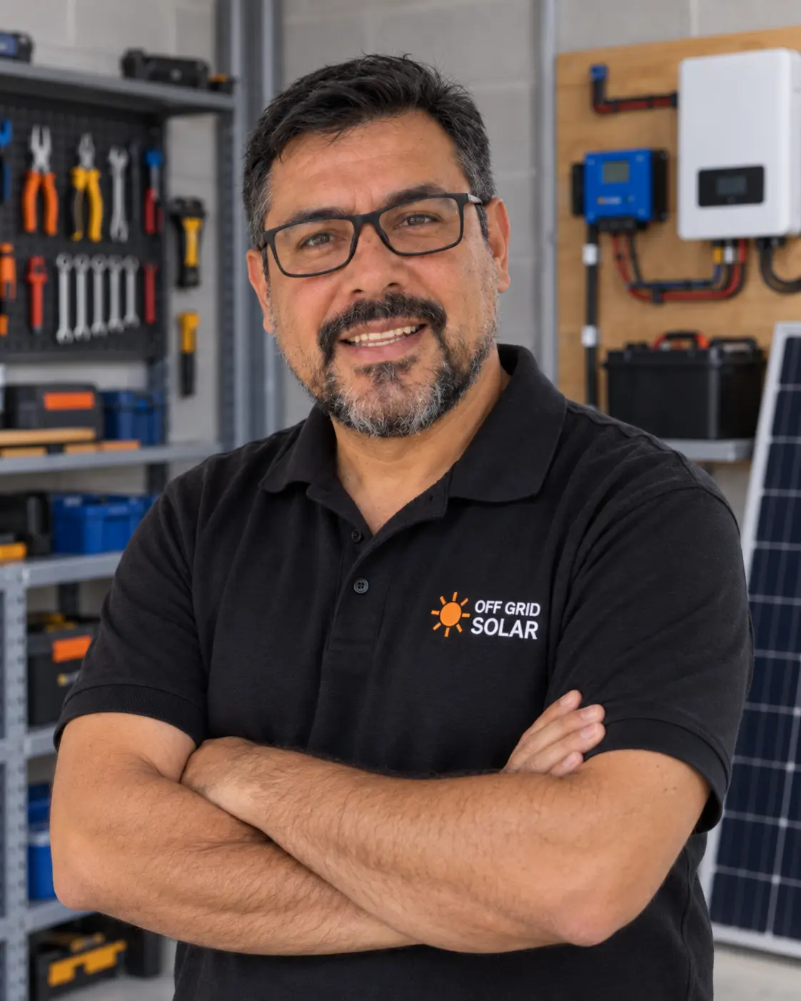 Ernesto Ramírez, especialista en sistemas de energía solar fuera de la red